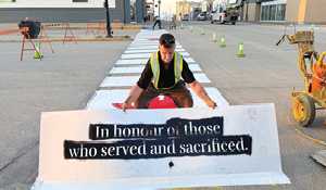 New crosswalk honours those who served and sacrificed